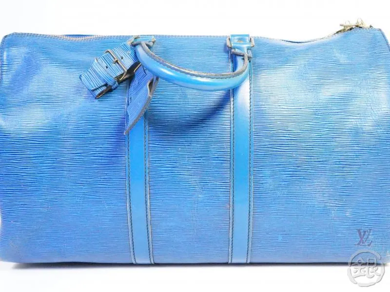 Authentic Pre-owned Louis Vuitton Epi Toledo Blue Keepall 45 Travel Duffle Bag M42975 200247