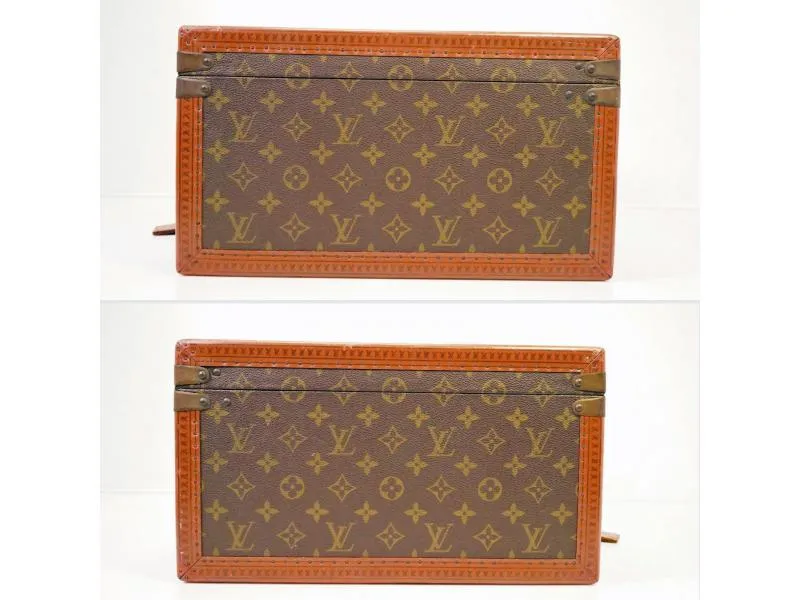 Authentic Pre-owned Louis Vuitton Monogram Special Ordered Bisten 45 Trunk Attache Case 210121