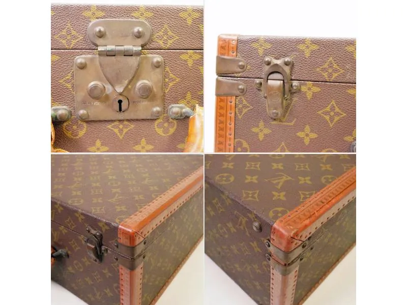 Authentic Pre-owned Louis Vuitton Monogram Special Ordered Bisten 45 Trunk Attache Case 210121