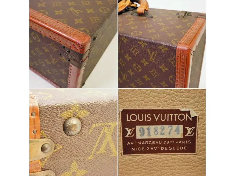 Authentic Pre-owned Louis Vuitton Monogram Special Ordered Bisten 45 Trunk Attache Case 210121