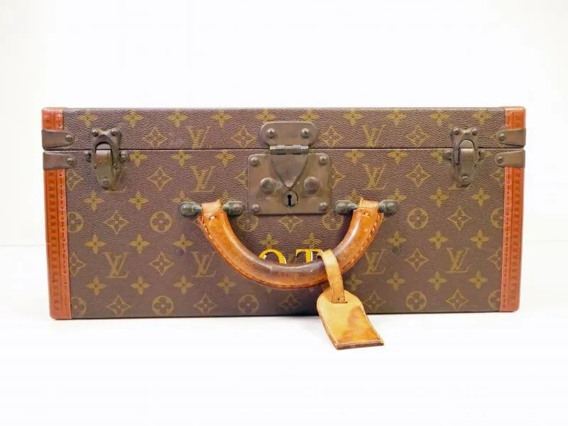 Authentic Pre-owned Louis Vuitton Monogram Special Ordered Bisten 45 Trunk Attache Case 210121