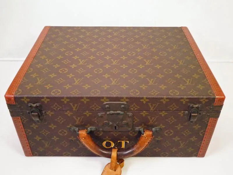 Authentic Pre-owned Louis Vuitton Monogram Special Ordered Bisten 45 Trunk Attache Case 210121