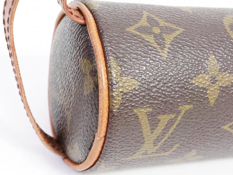 Authentic Pre-owned Louis Vuitton Monogram Trousse Ronde Pen Case Cosmetic Pouch Bag M47626 191800