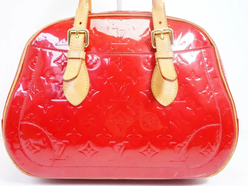 Authentic Pre-owned Louis Vuitton Vernis Pomme D'amour Red Summit Drive Hand Tote Bag M93513 200062