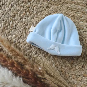 Baby Gi Blue Velour Angel Wings Hat