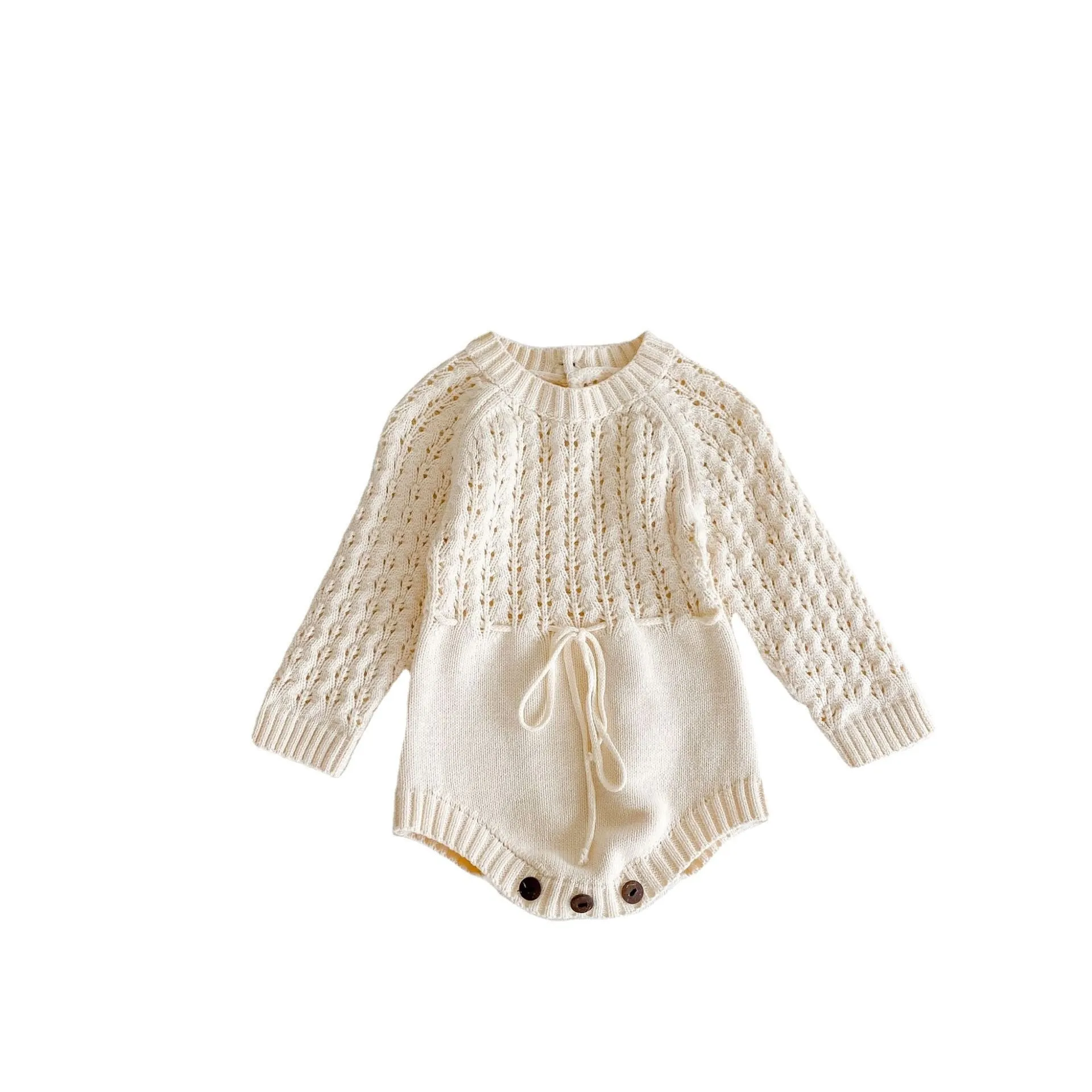 Baby Hand-knit Sweater Romper