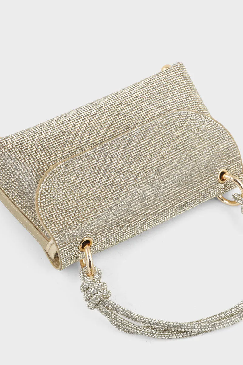 Baguette Shoulder Bags B15195-Golden