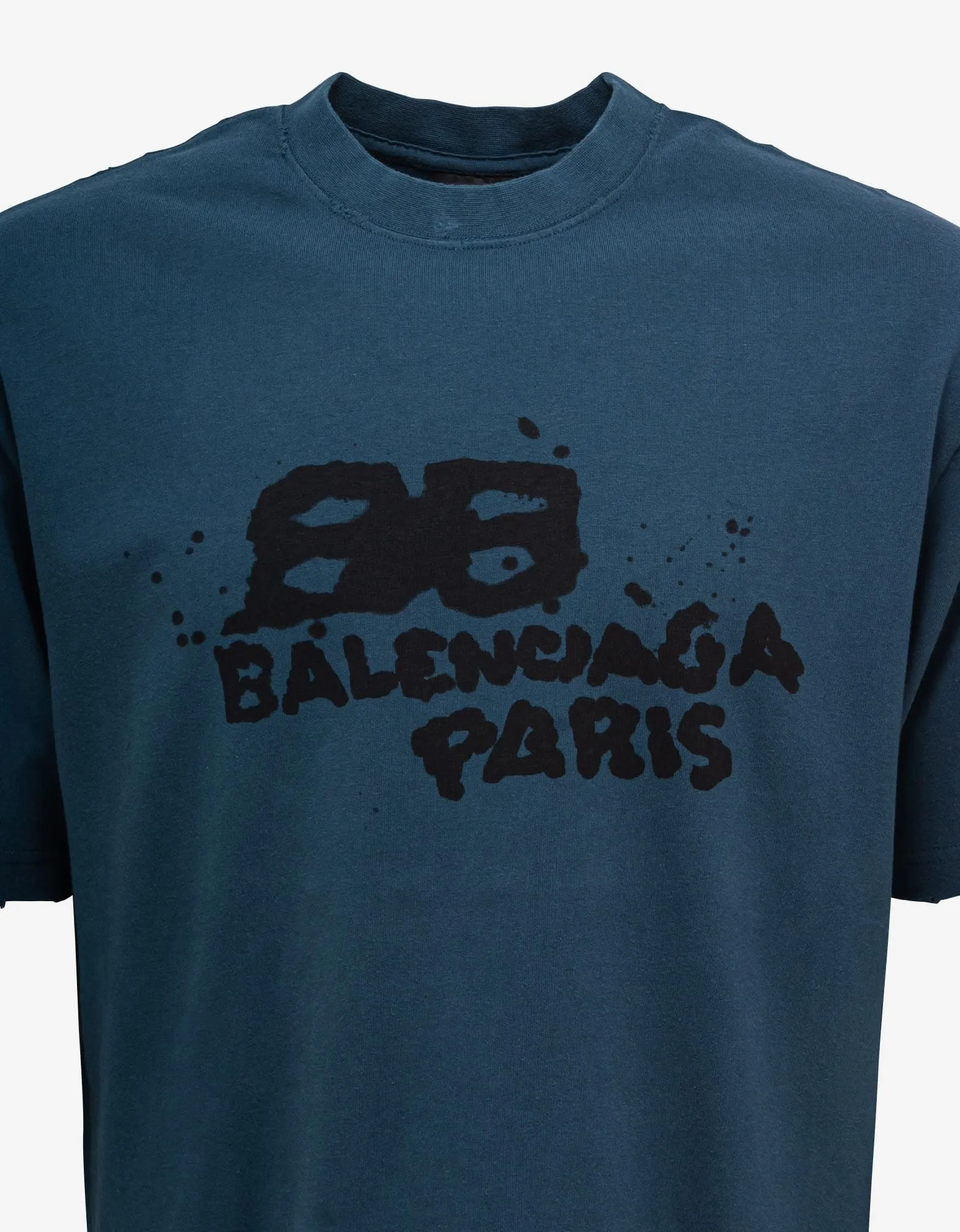 Balenciaga Blue Hand Drawn BB Icon T-Shirt