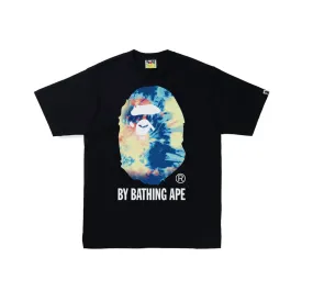 Bape Tie Dye By Bathing Ape Tee- Black/ Multi