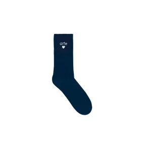 Basic Arte Heart Socks (Navy)