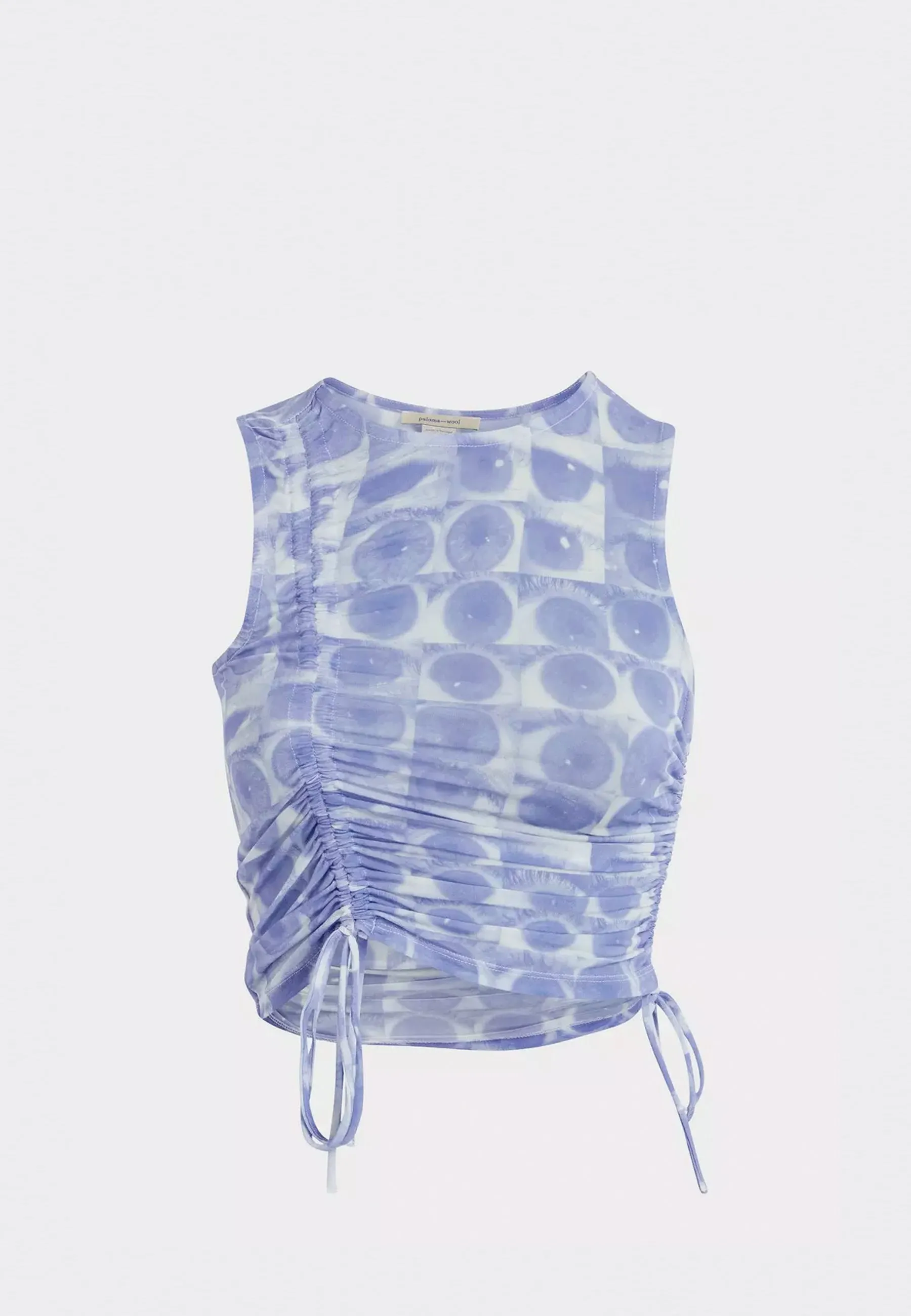 Baviera Top - Soft Blue Eye Print