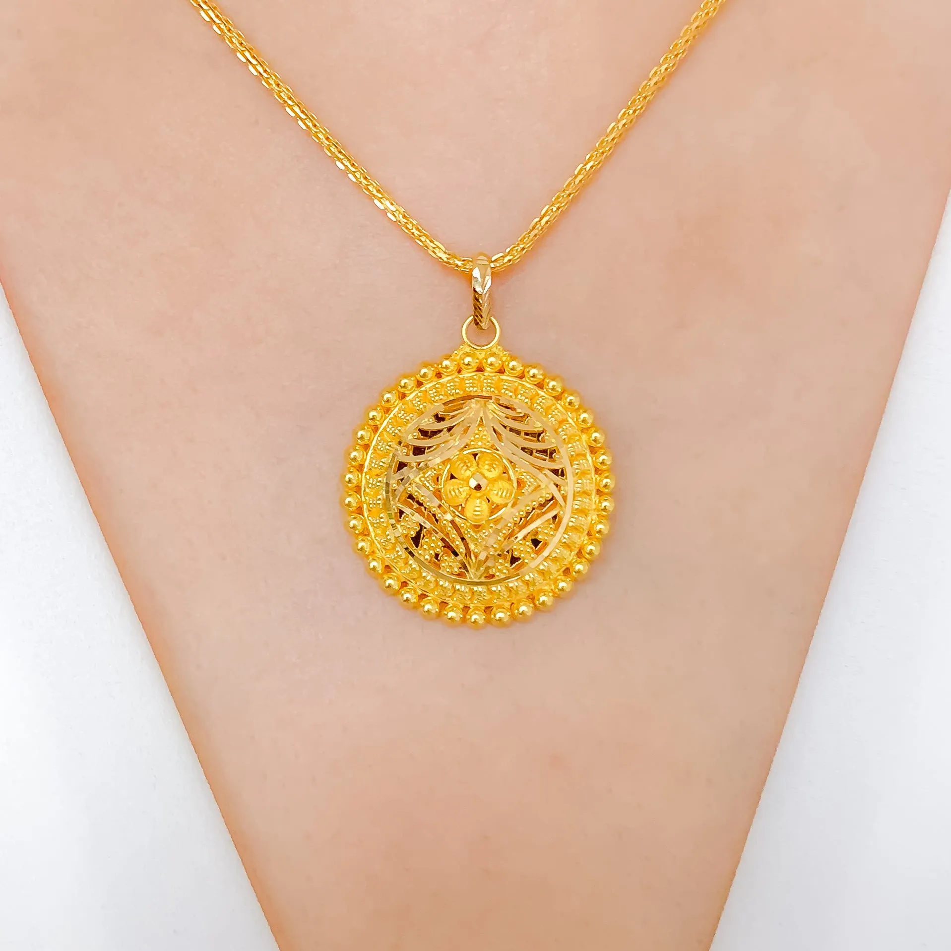 Beautiful Circular Dome Pendant