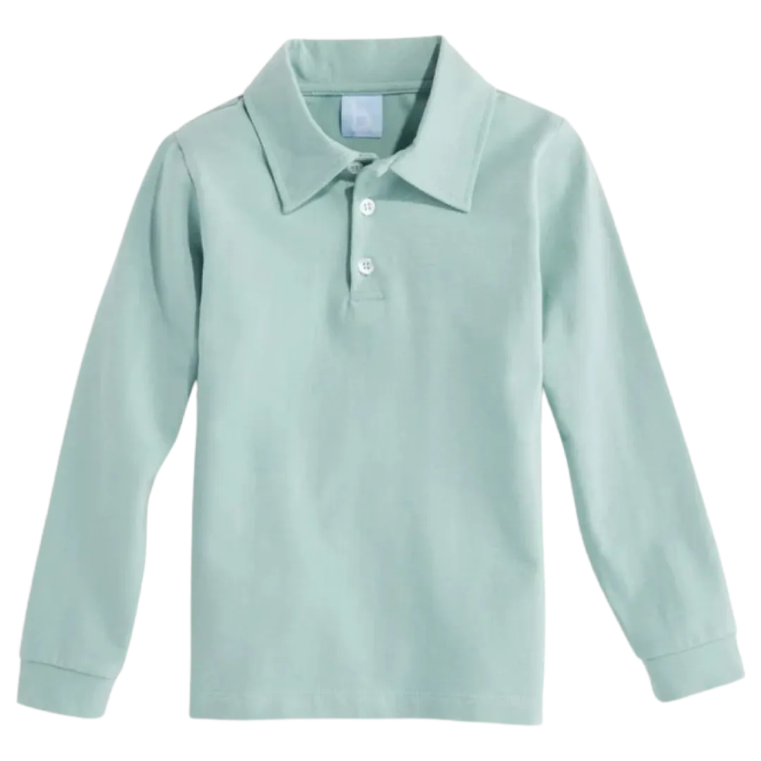 Bella Bliss LS Polo - Alys Green