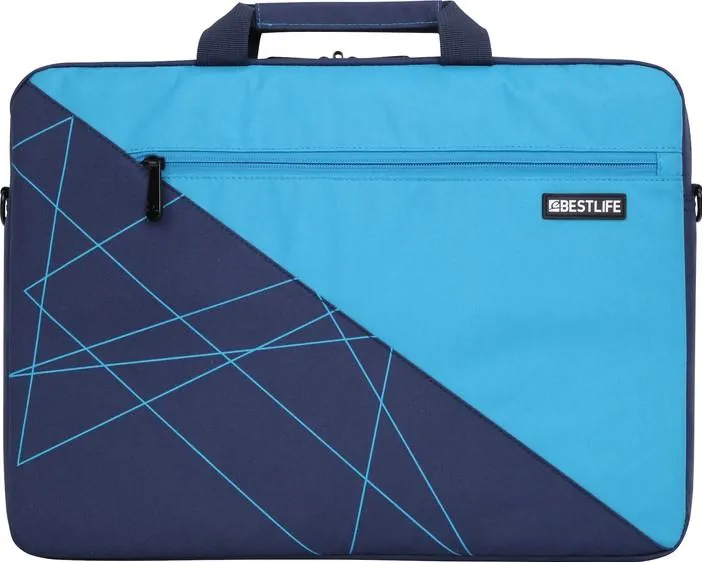 Bestlife Summit Slimline Laptop Carrier for15.6" | Black/Blue