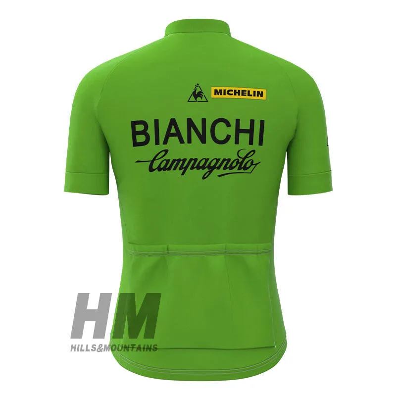 Bianchi Campa Retro Jersey Short Sleeve Green