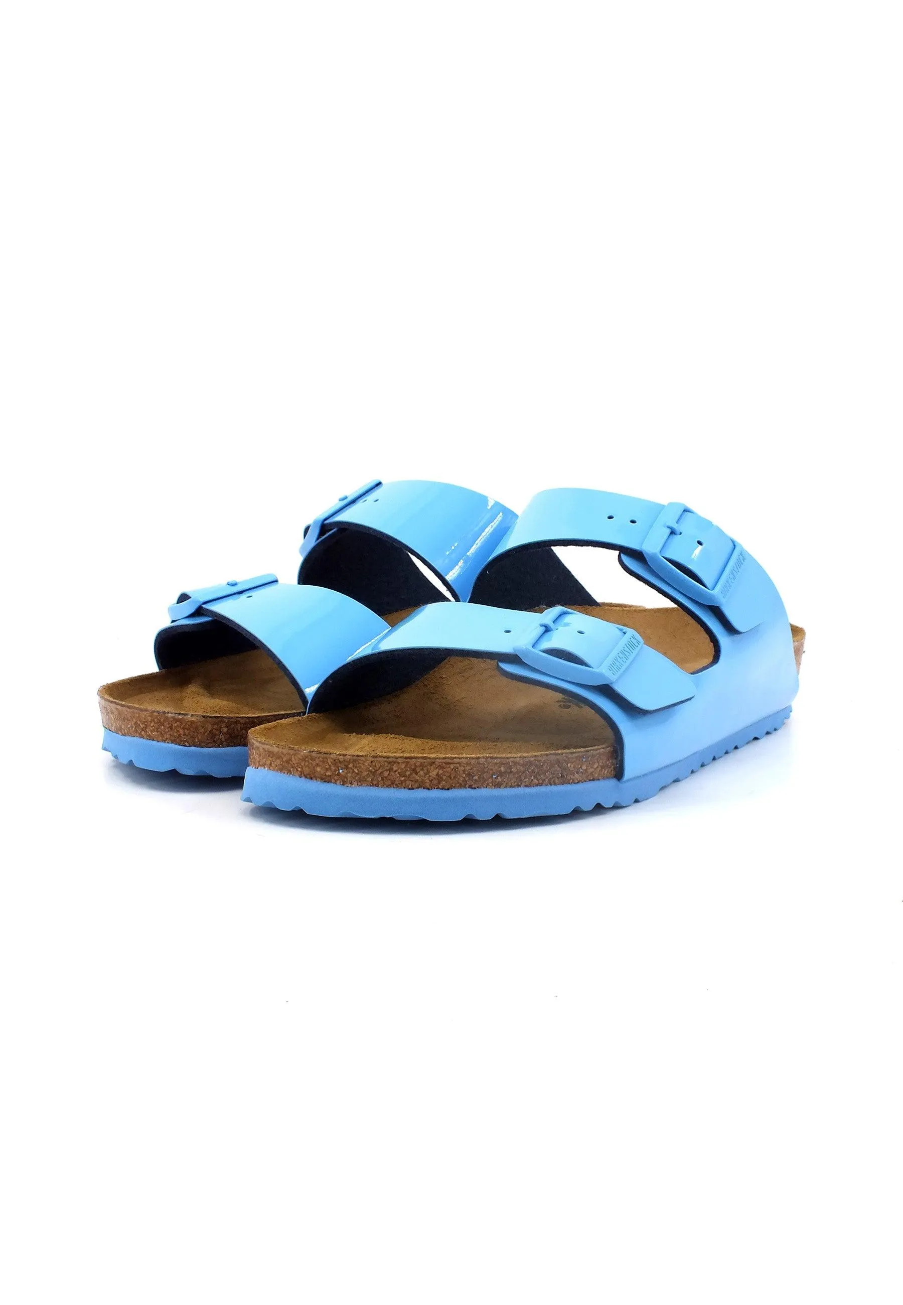 BIRKENSTOCK Arizona Narrow Fit Ciabatta Donna Patent Sky Blue 1024105