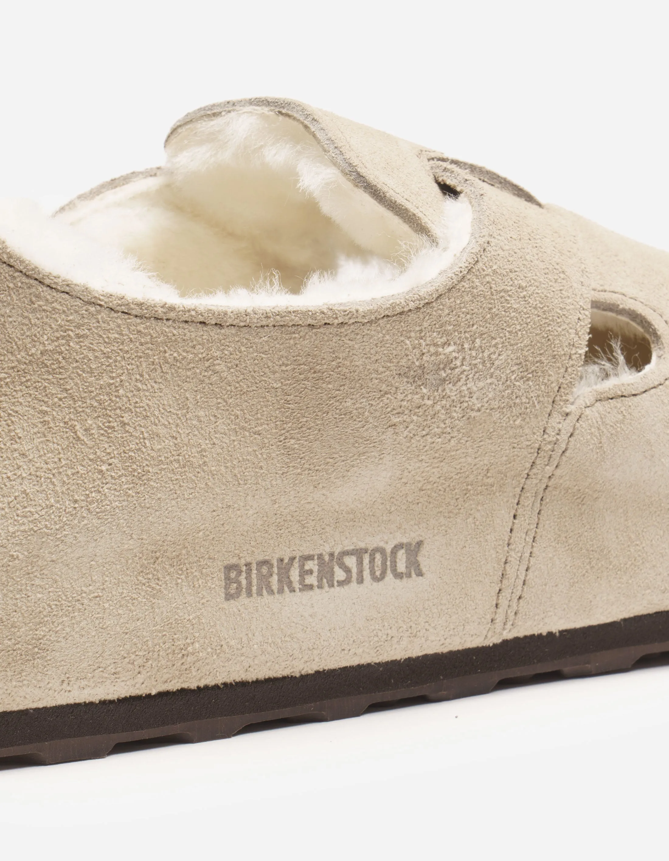 Birkenstock London Shearling Suede Leather