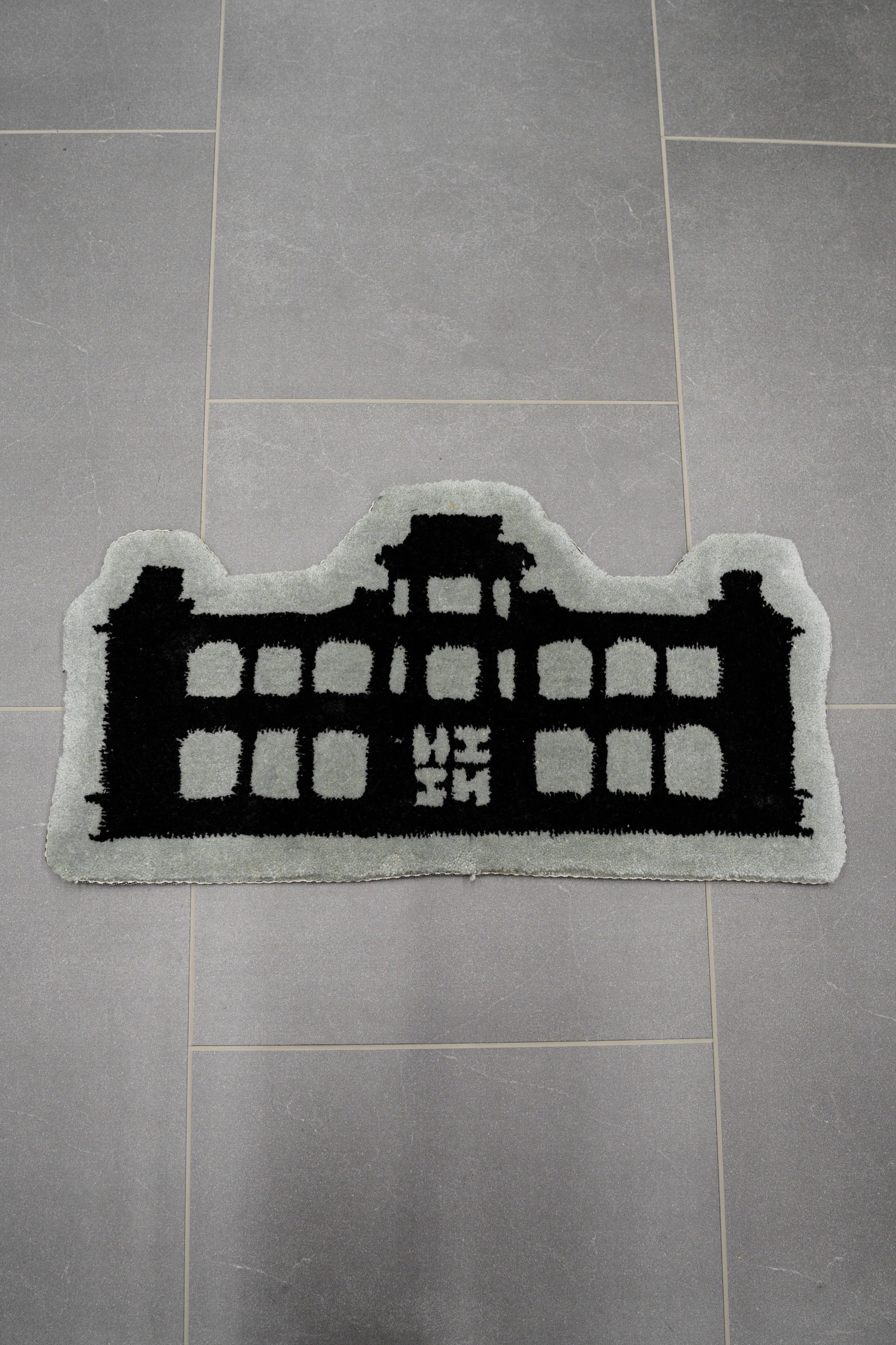 BLACK & GRAY PALACE AREA RUG