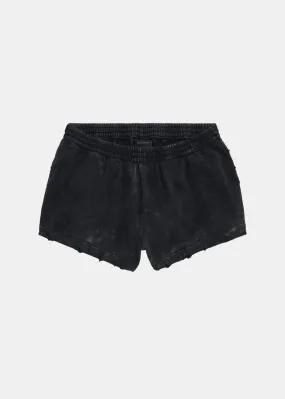 Black Distressed Shorts