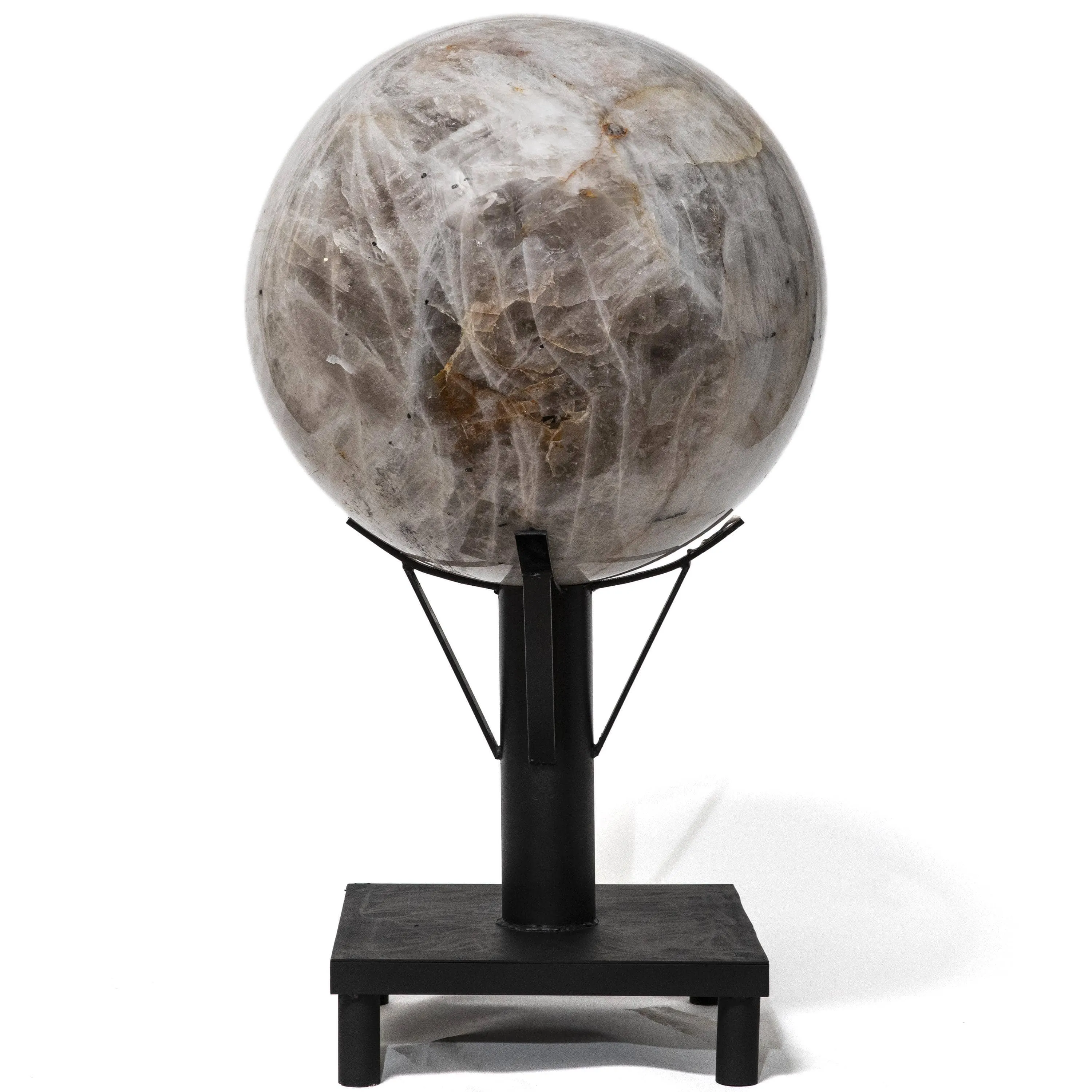 Black Tourmaline and Quartz Sphere - 1,031 lbs / 28 diameter