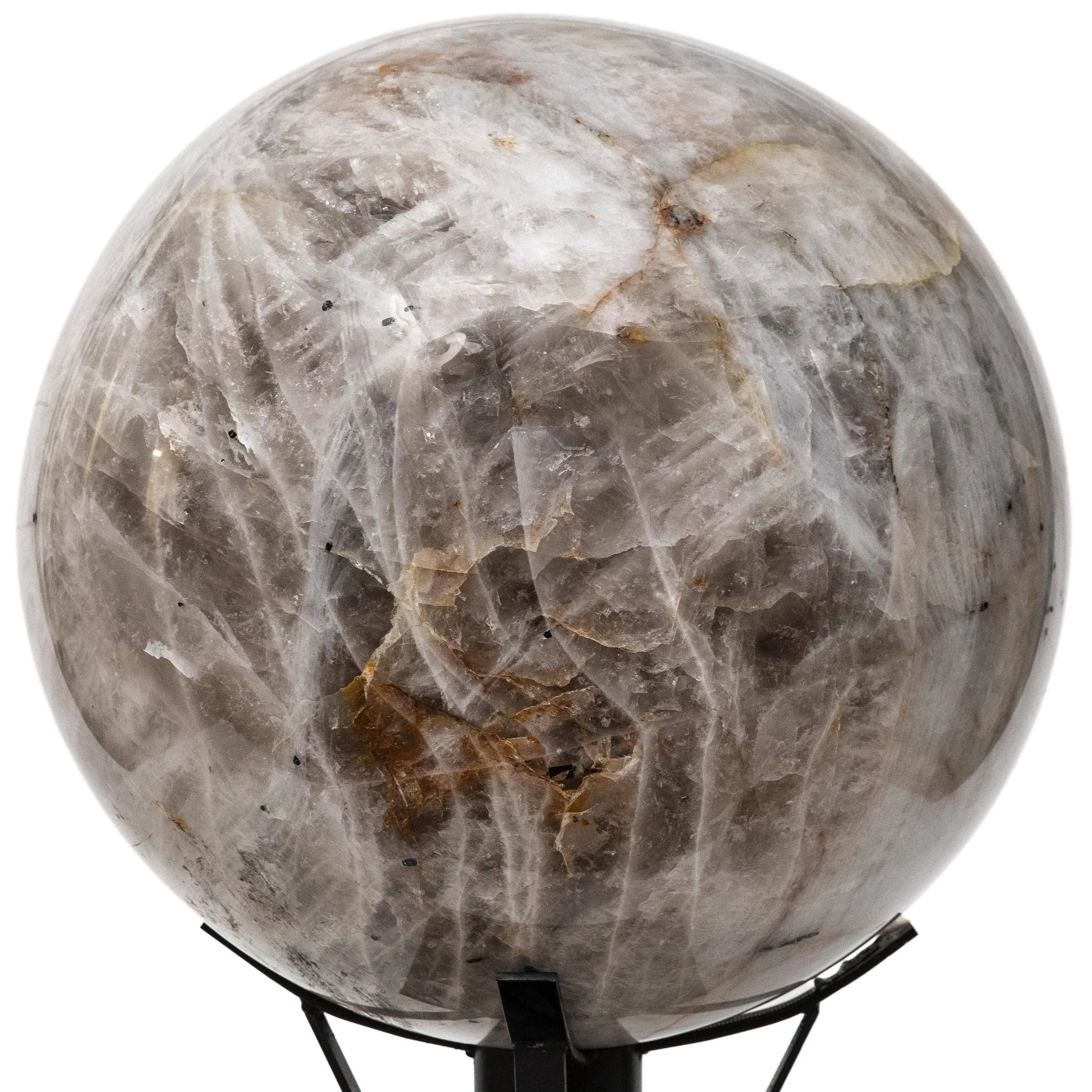 Black Tourmaline and Quartz Sphere - 1,031 lbs / 28 diameter