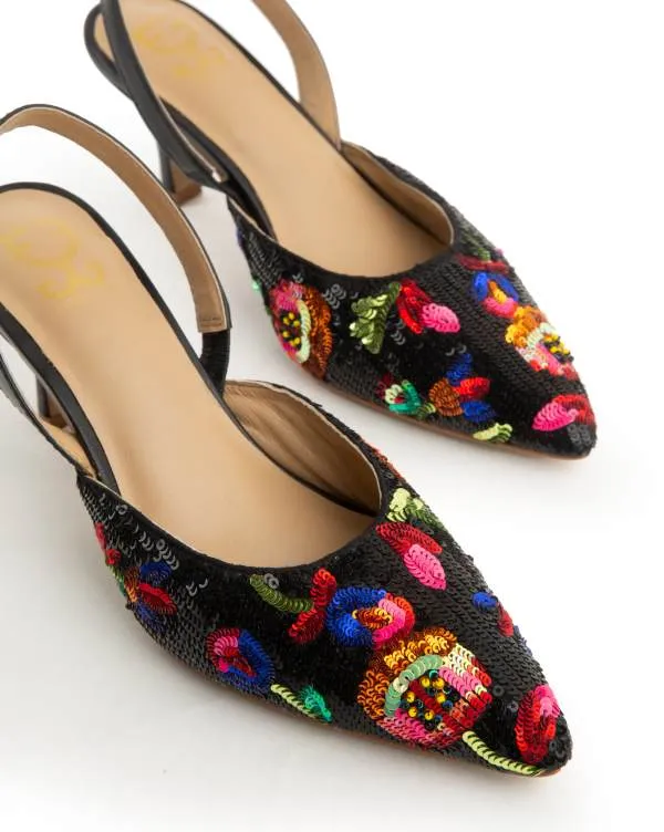 Blackberry Burst : Salsa Mule Heels