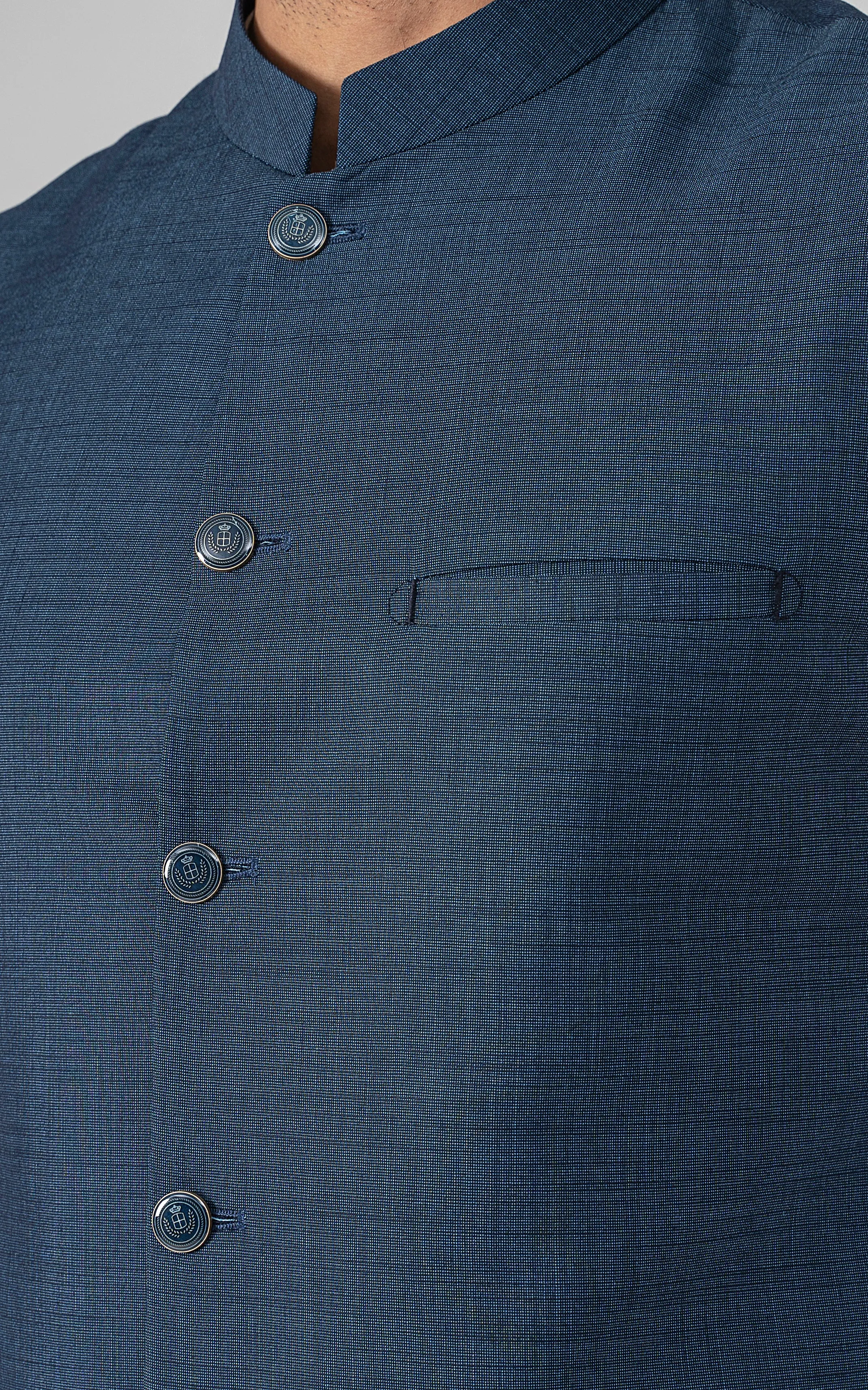 BLENDED WAISTCOAT - SIGNATURE COLLECTION  INDIGO BLUE