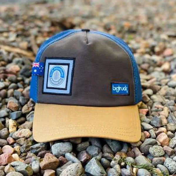 Blue Mountains Running Co Branded Big Truck Pioneer Mesh Cap