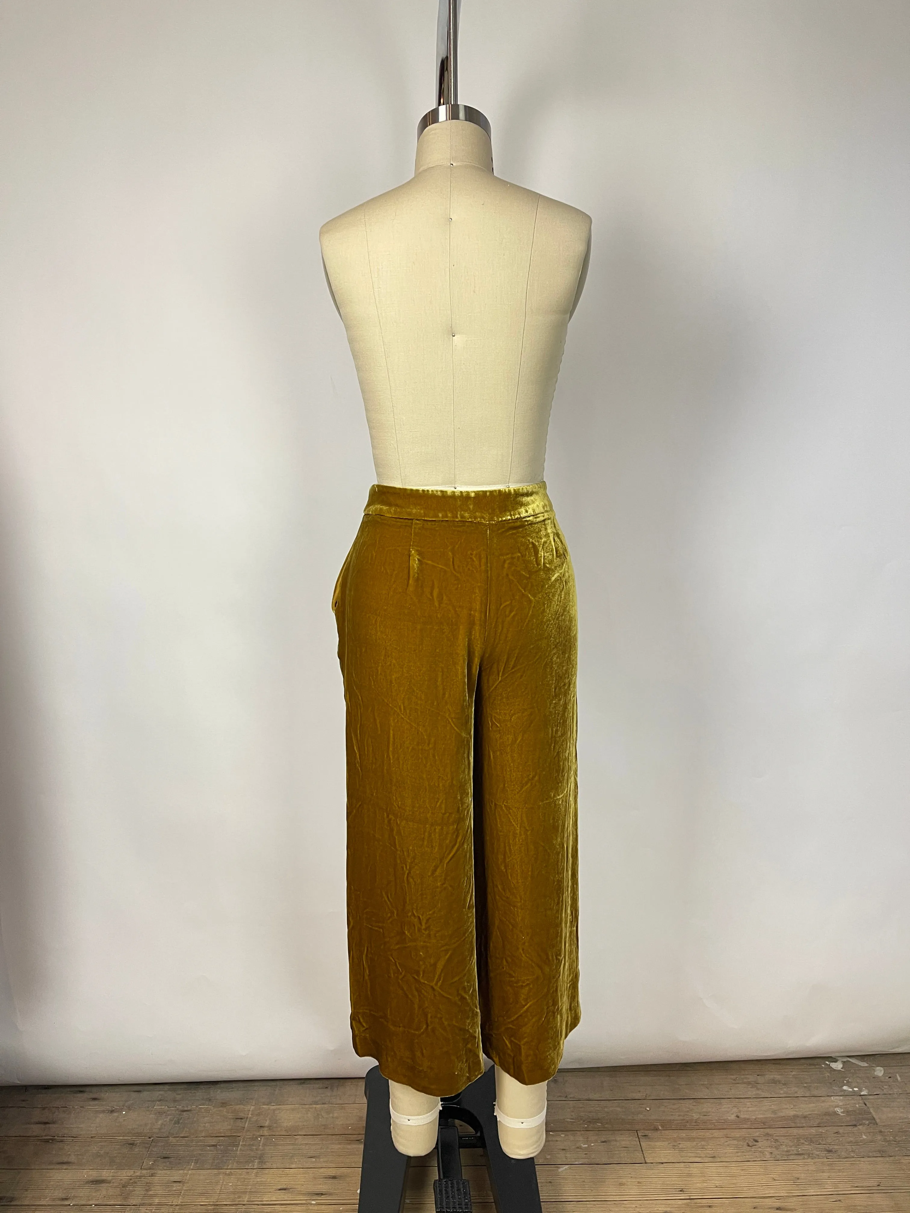 Boden Mustard Velvet Pants (6/M)