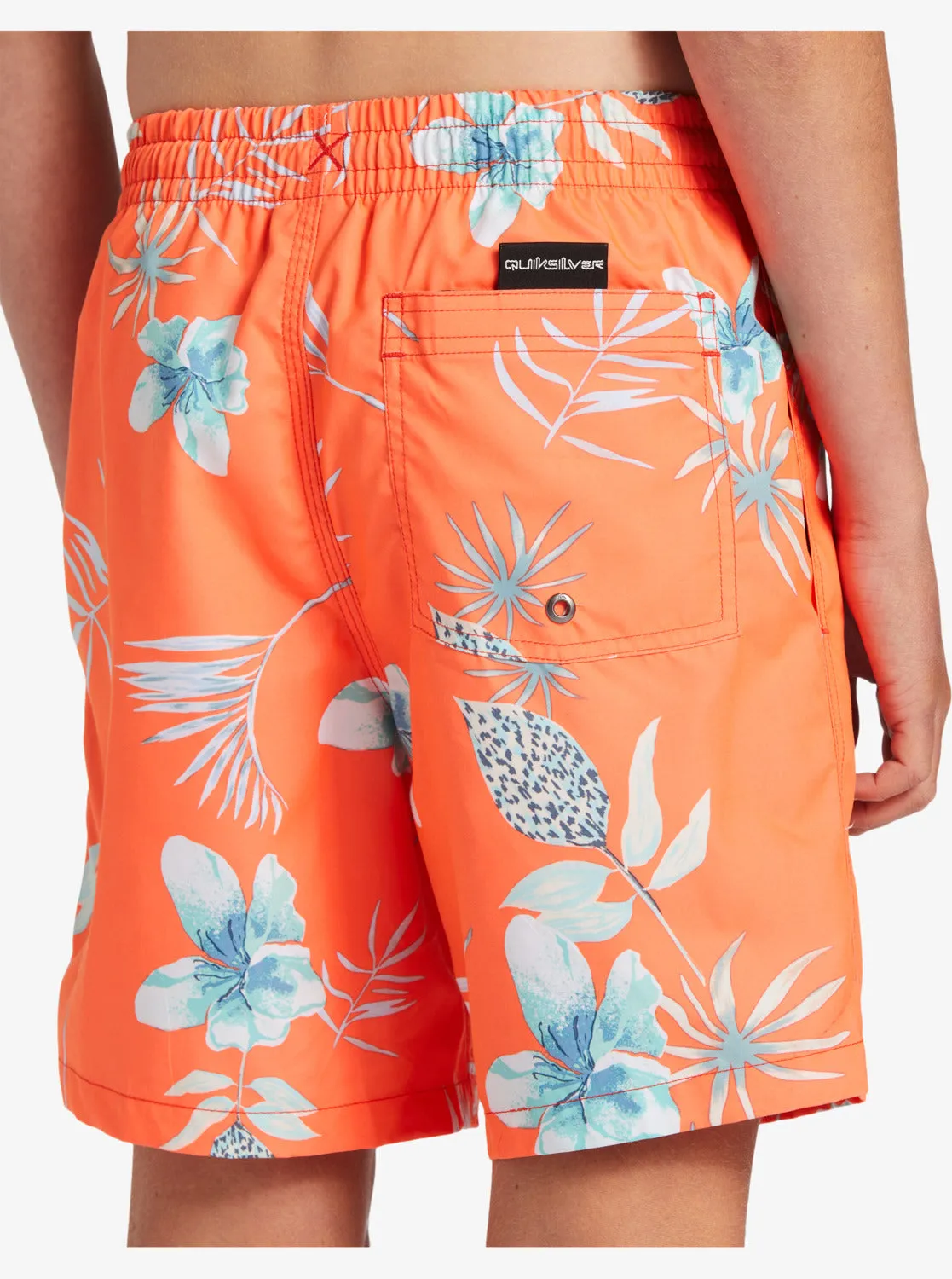 Boys 8-16 Everyday Mix Vl 15Nb Elastic Waist Shorts - Fiery Coral