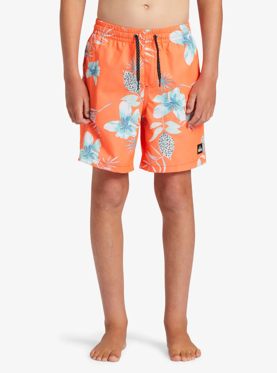 Boys 8-16 Everyday Mix Vl 15Nb Elastic Waist Shorts - Fiery Coral