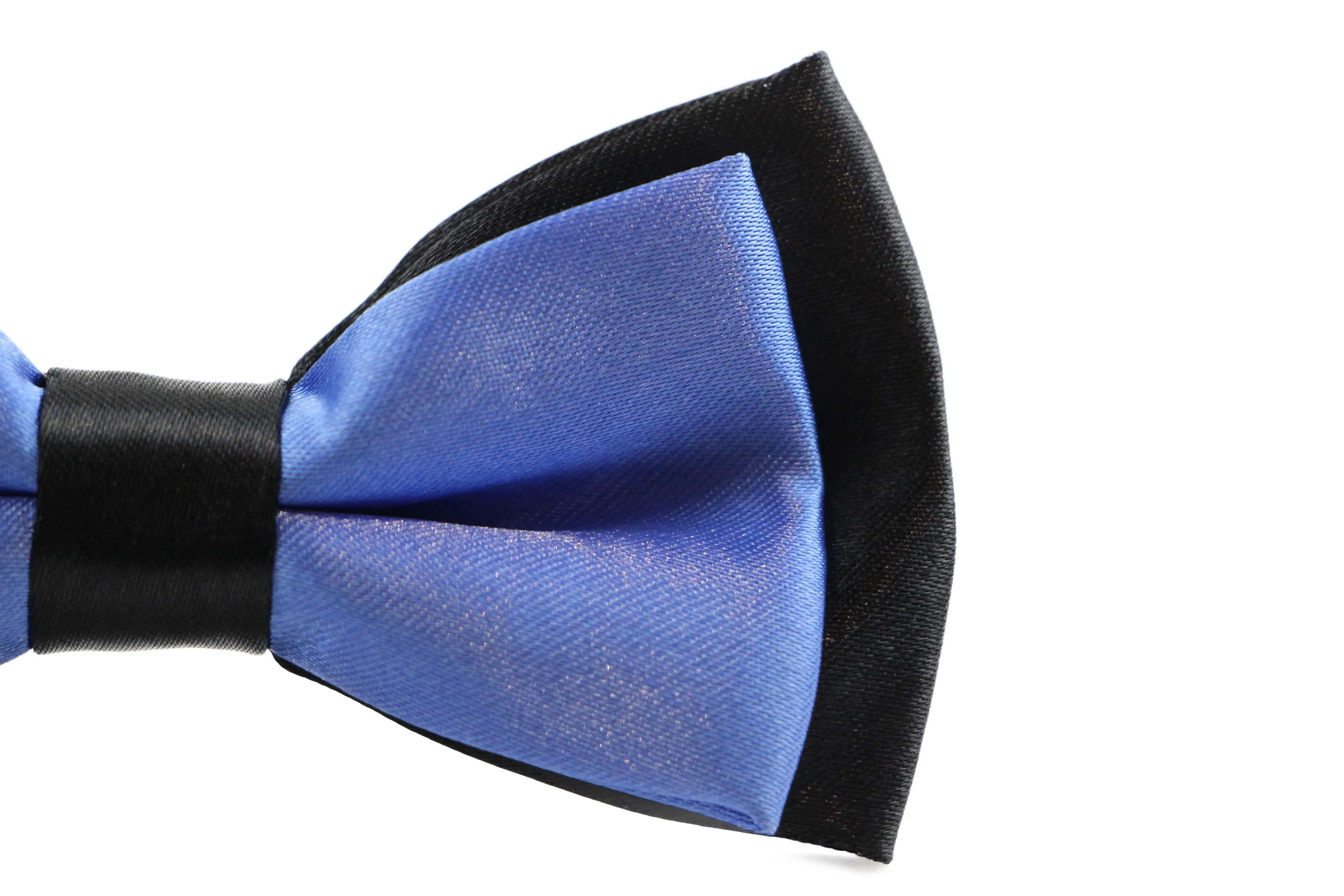 Boys Cornflower Blue Two Tone Layer Bow Tie