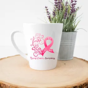 Breast Cancer Awareness Latte Mug (12 oz.)