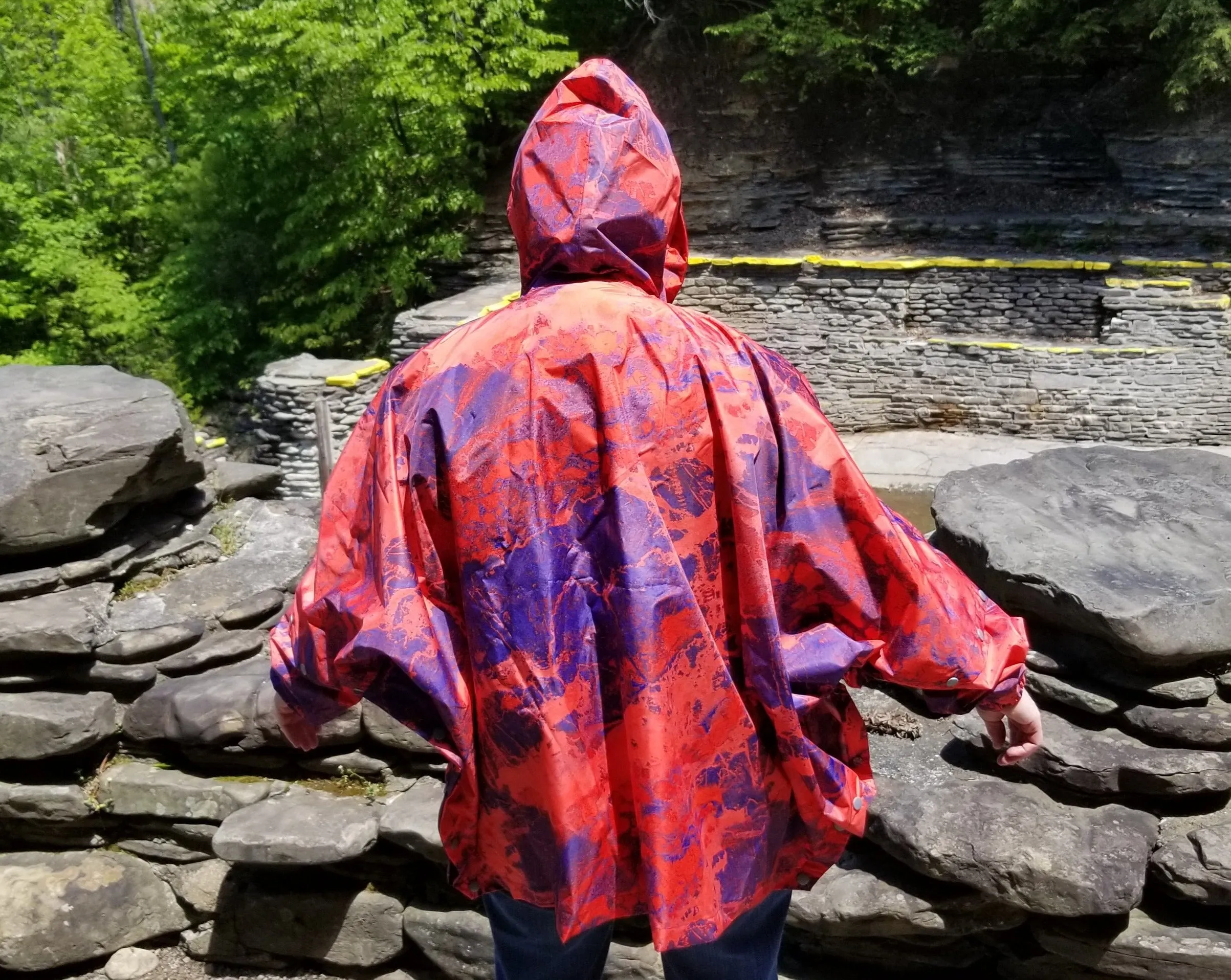 Brella 2015 Red Blue Unisex Rain Jacket