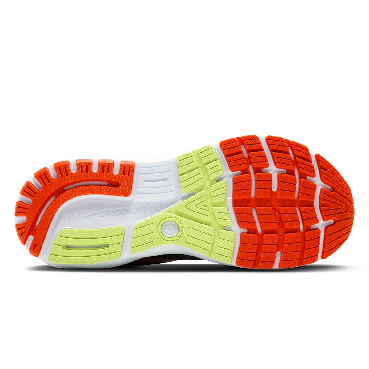 Brooks Ghost 16 GTX Mens | Black/mandarin Red/green