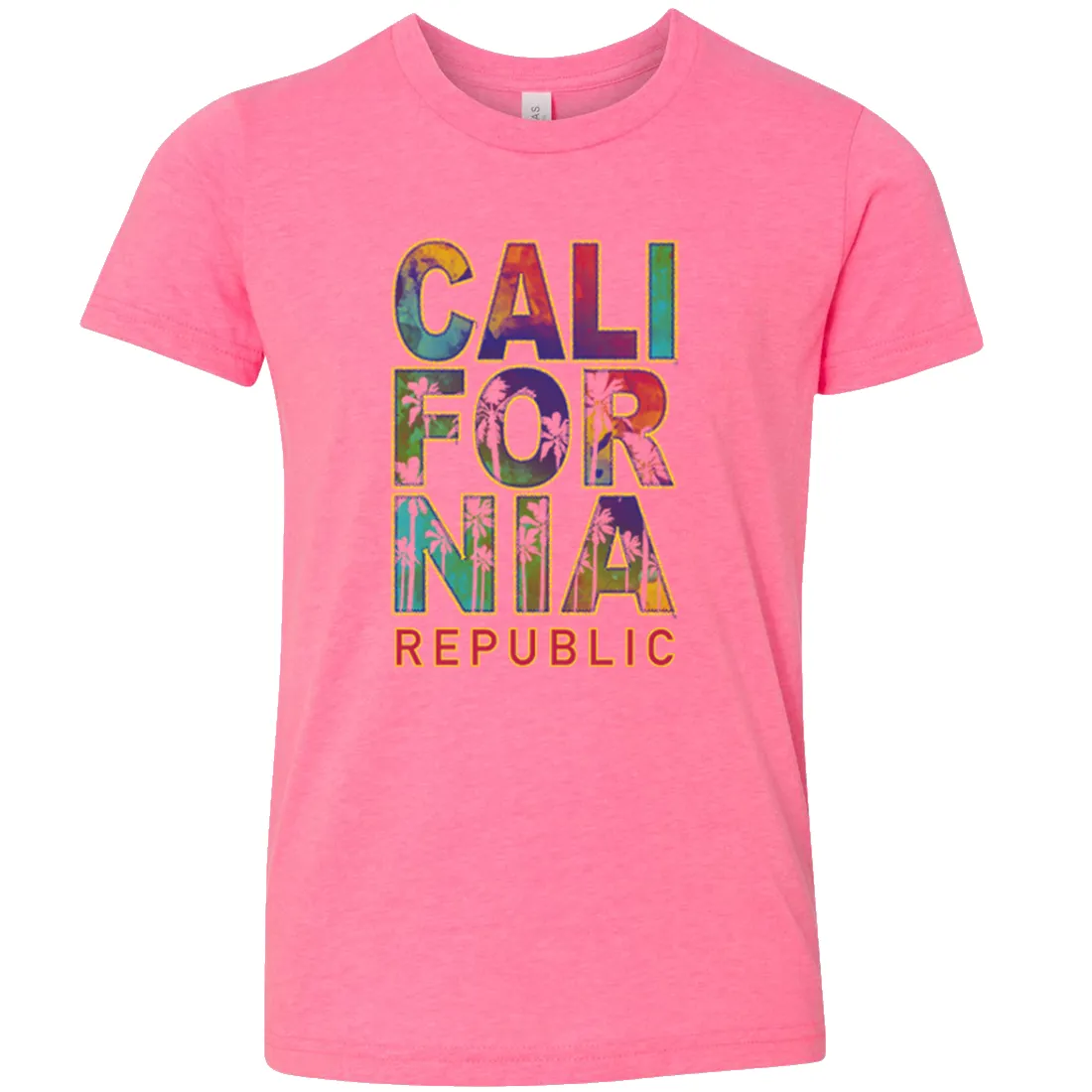 California Pastel Stitched Style Asst Colors Youth T-Shirt/tee