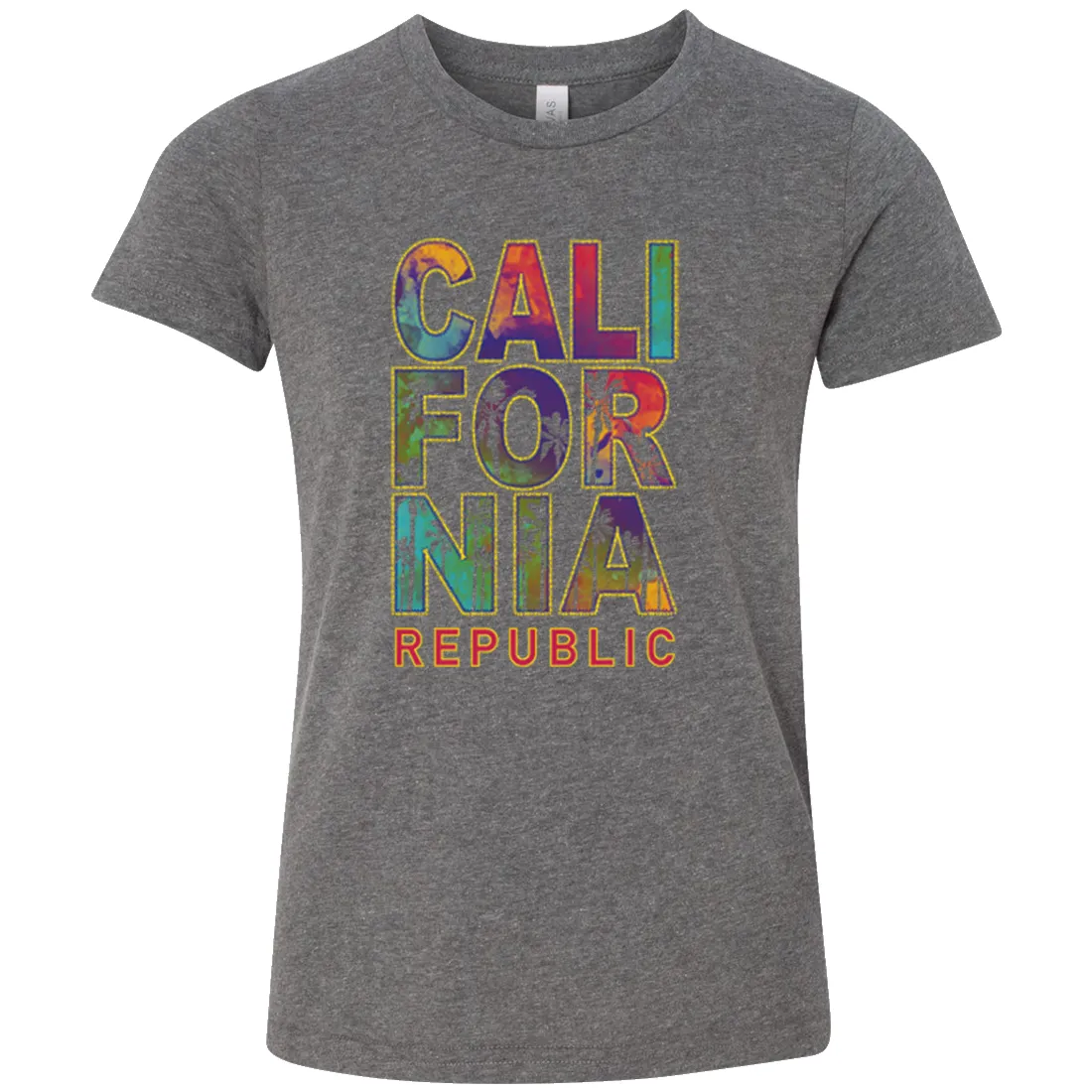 California Pastel Stitched Style Asst Colors Youth T-Shirt/tee