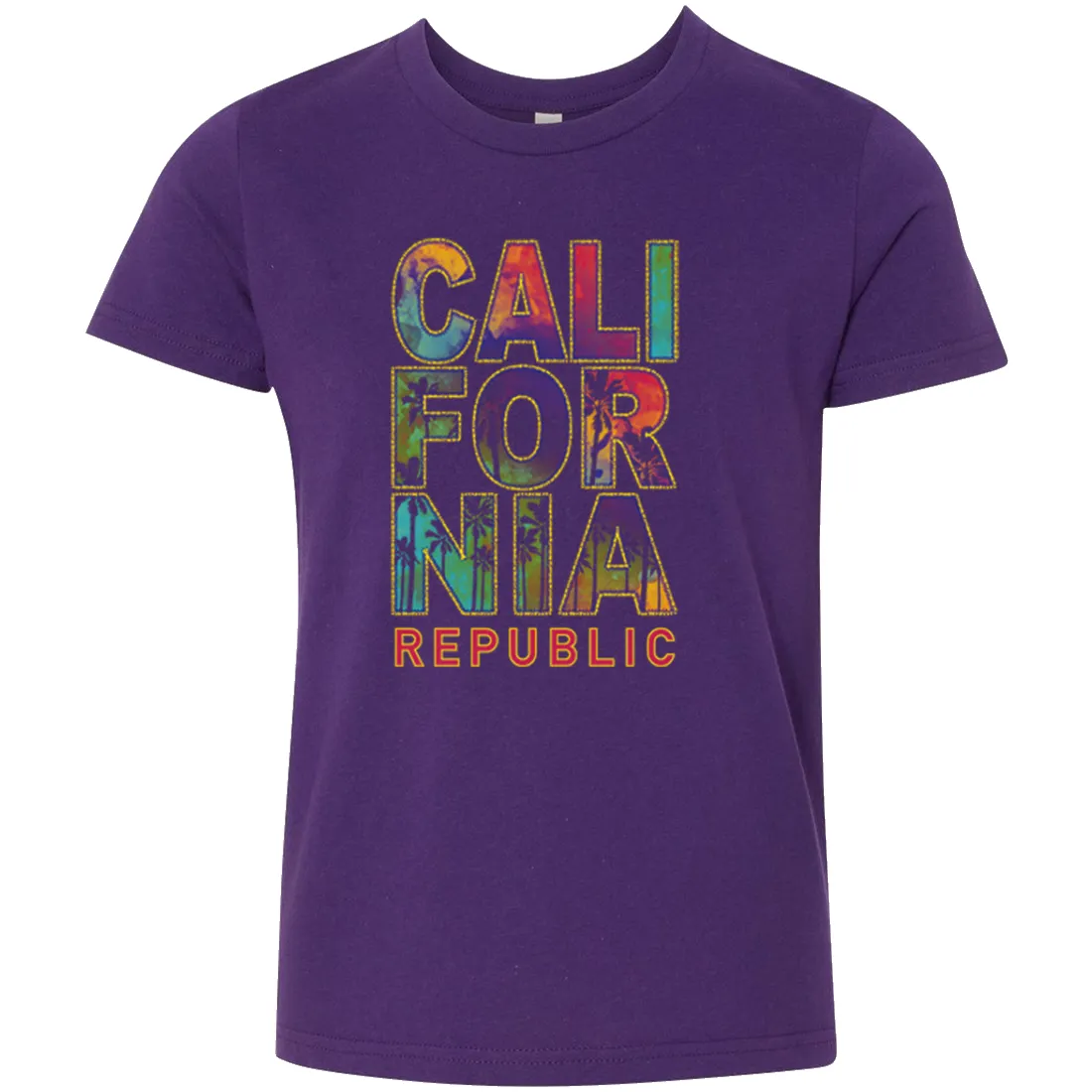 California Pastel Stitched Style Asst Colors Youth T-Shirt/tee