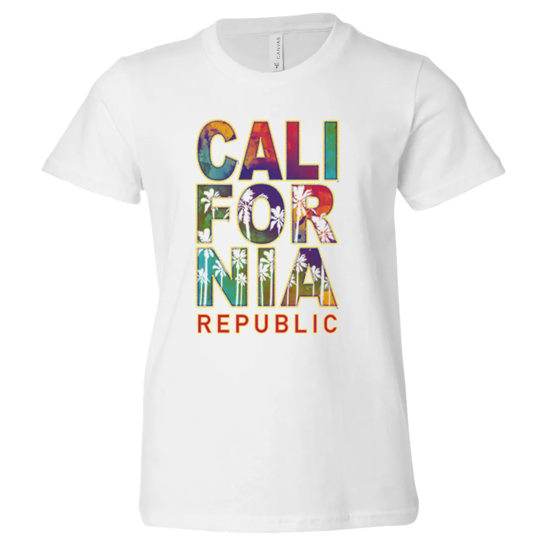 California Pastel Stitched Style Asst Colors Youth T-Shirt/tee