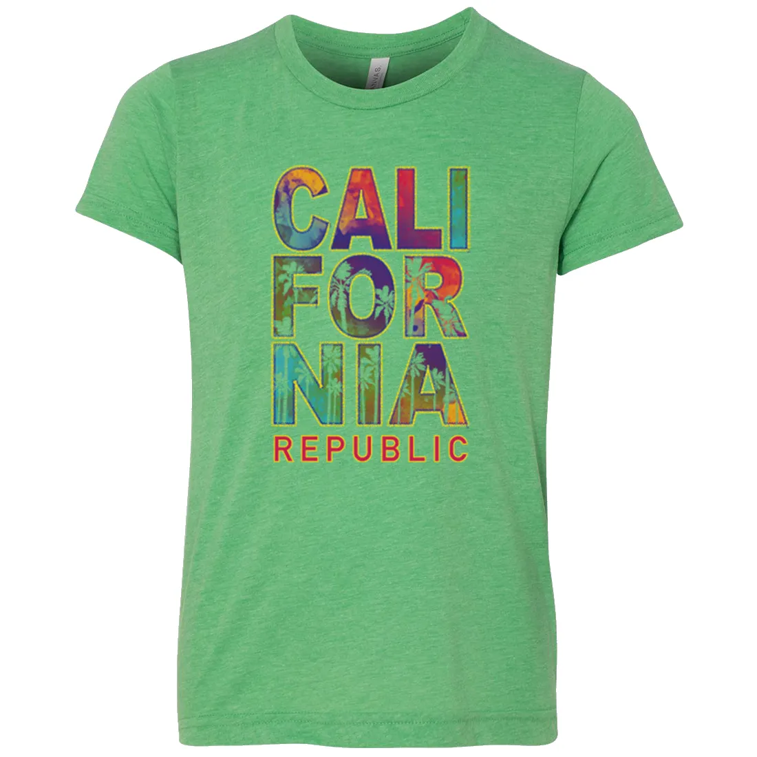 California Pastel Stitched Style Asst Colors Youth T-Shirt/tee