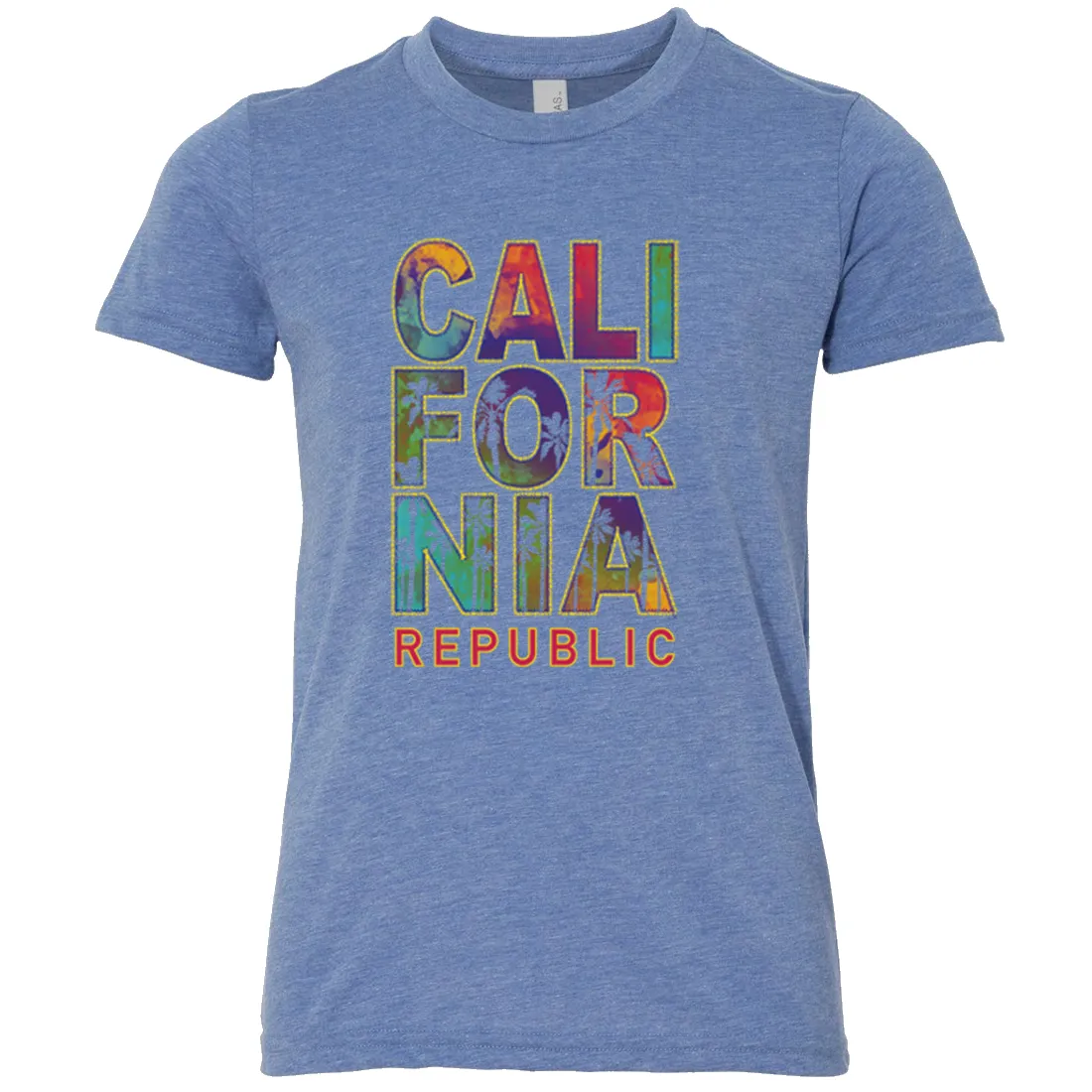 California Pastel Stitched Style Asst Colors Youth T-Shirt/tee