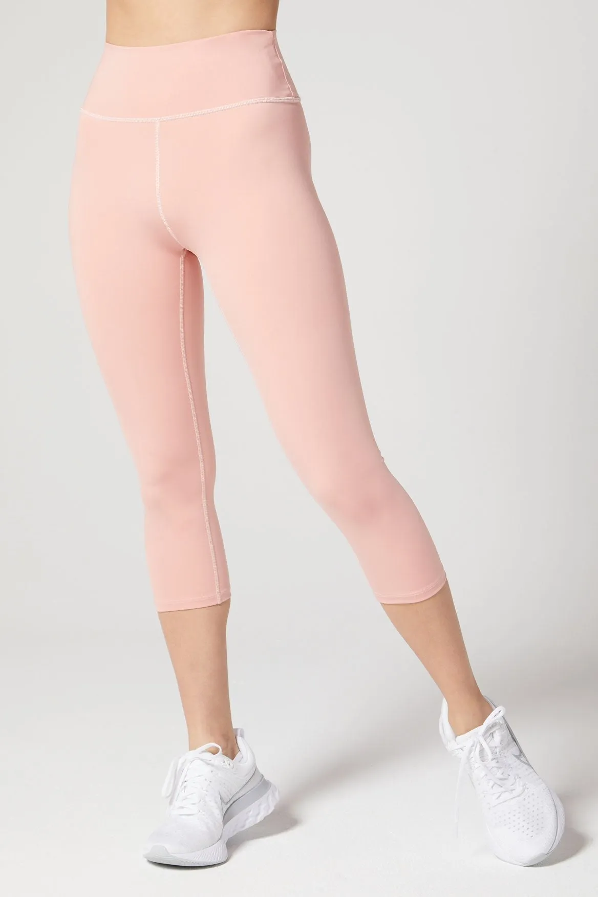 Camila Cropped Front Pocket Legging Rose Blush