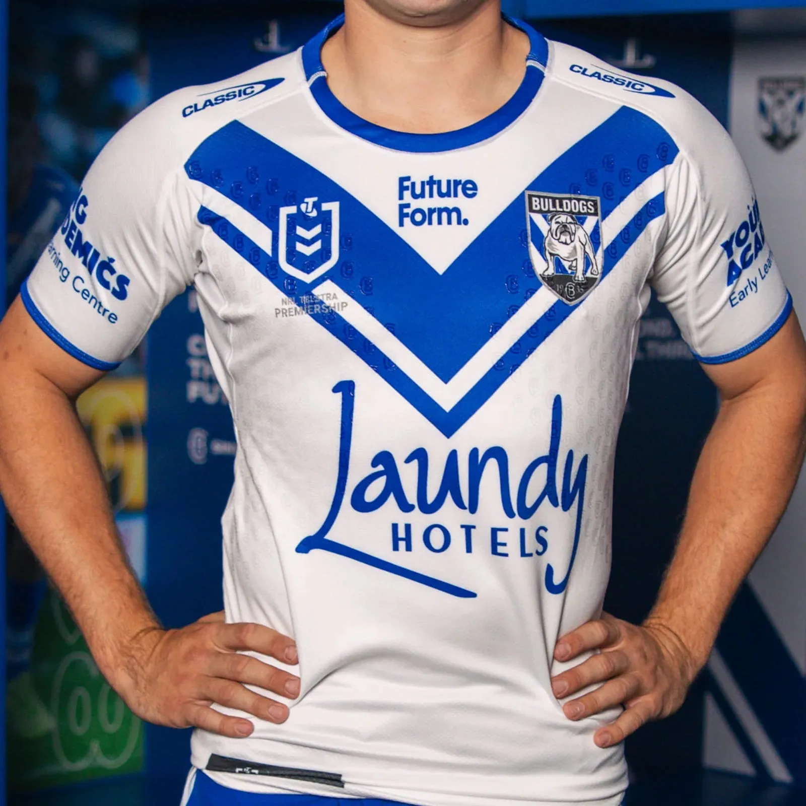 Canterbury Bulldogs 2024 Men's Home Jersey NRL Rugby League By Classic