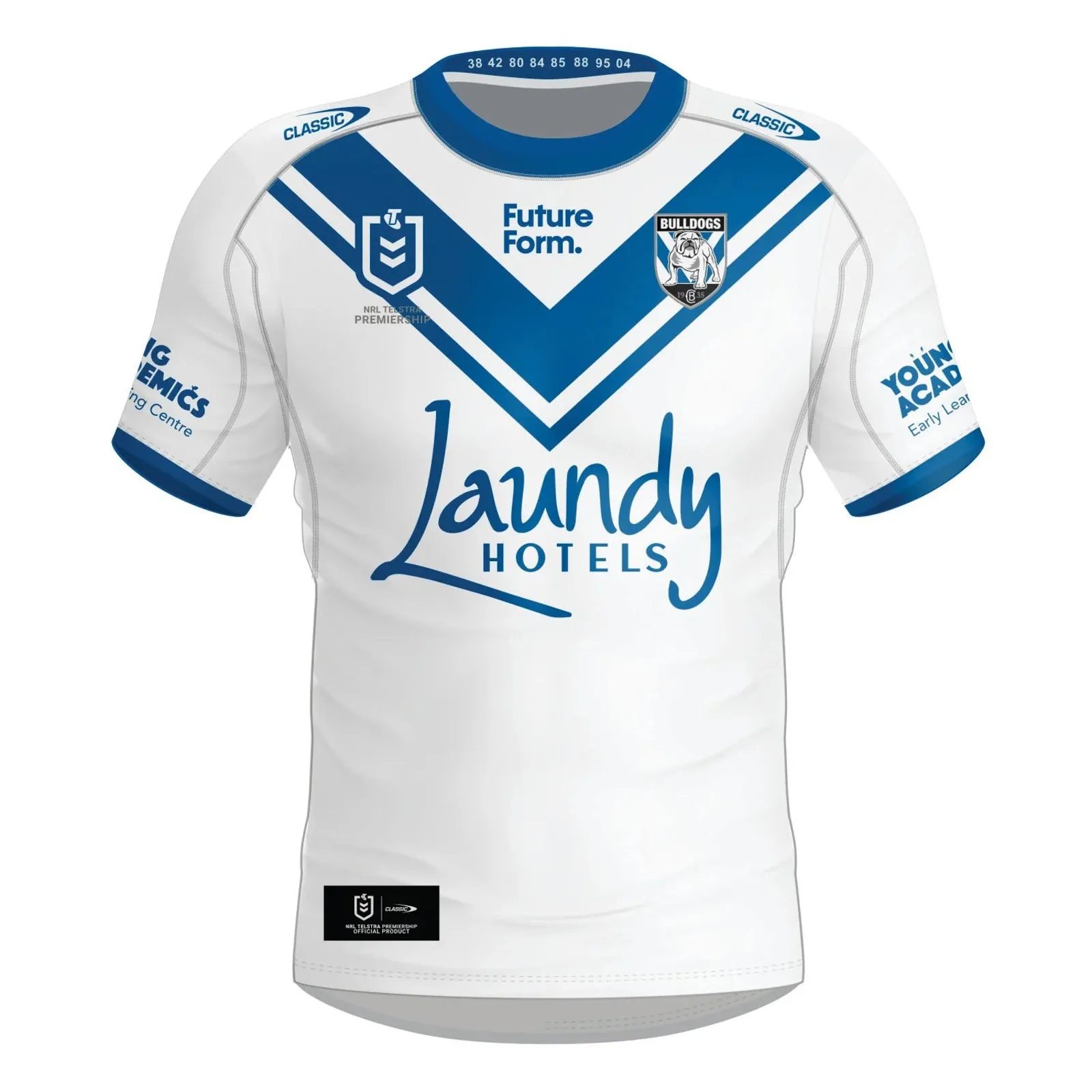 Canterbury Bulldogs 2024 Men's Home Jersey NRL Rugby League By Classic