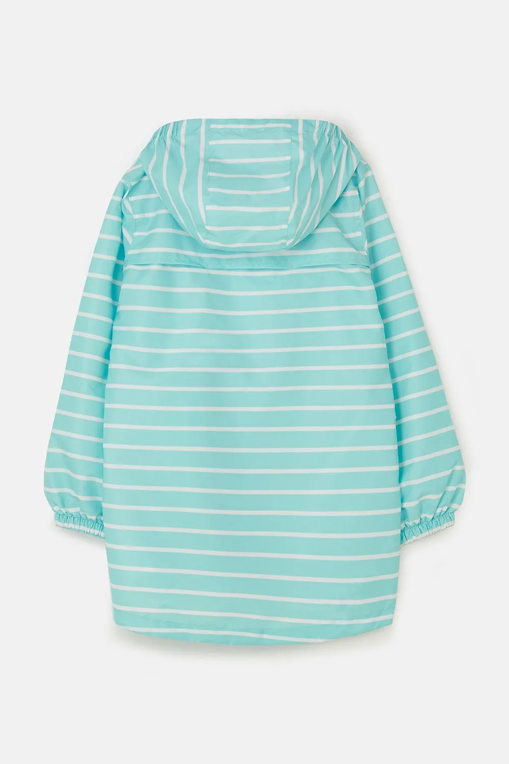 Cara Kids Rain Parka - Soft Turquoise Stripe