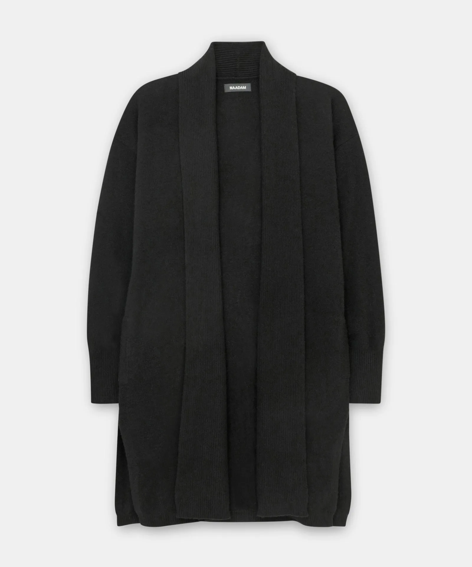 Cashmere Duster Cardigan with Side Slits