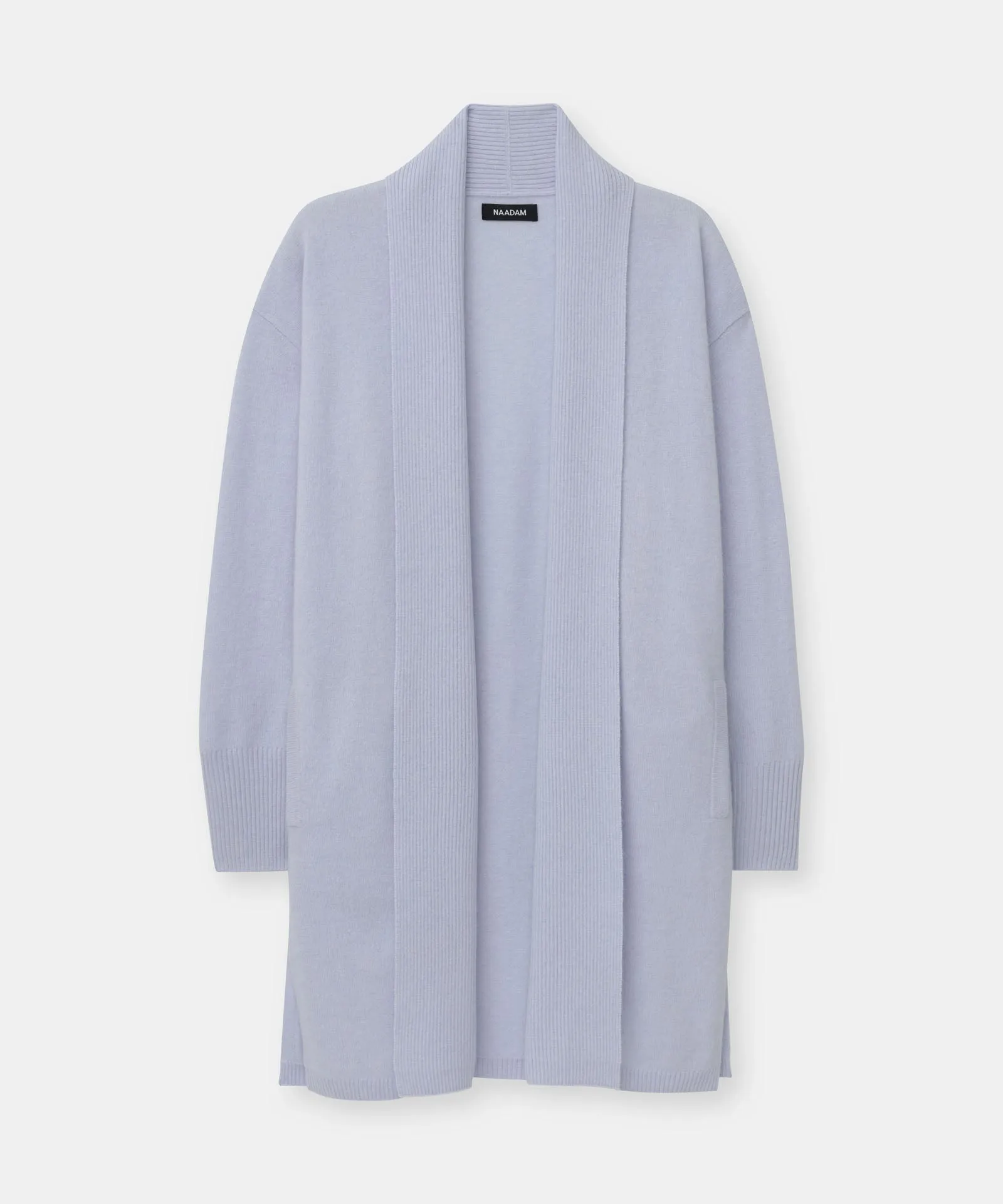 Cashmere Duster Cardigan with Side Slits