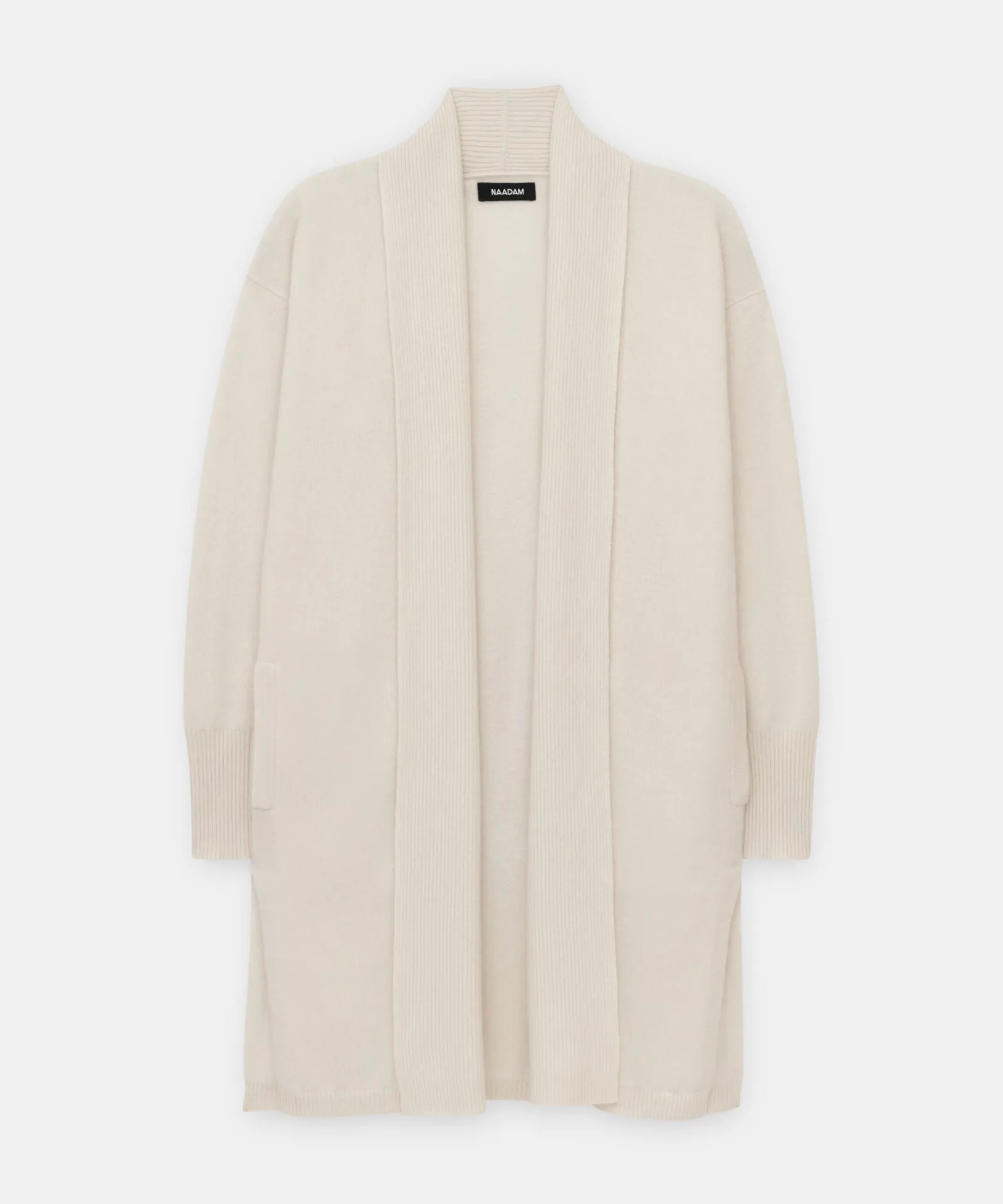 Cashmere Duster Cardigan with Side Slits