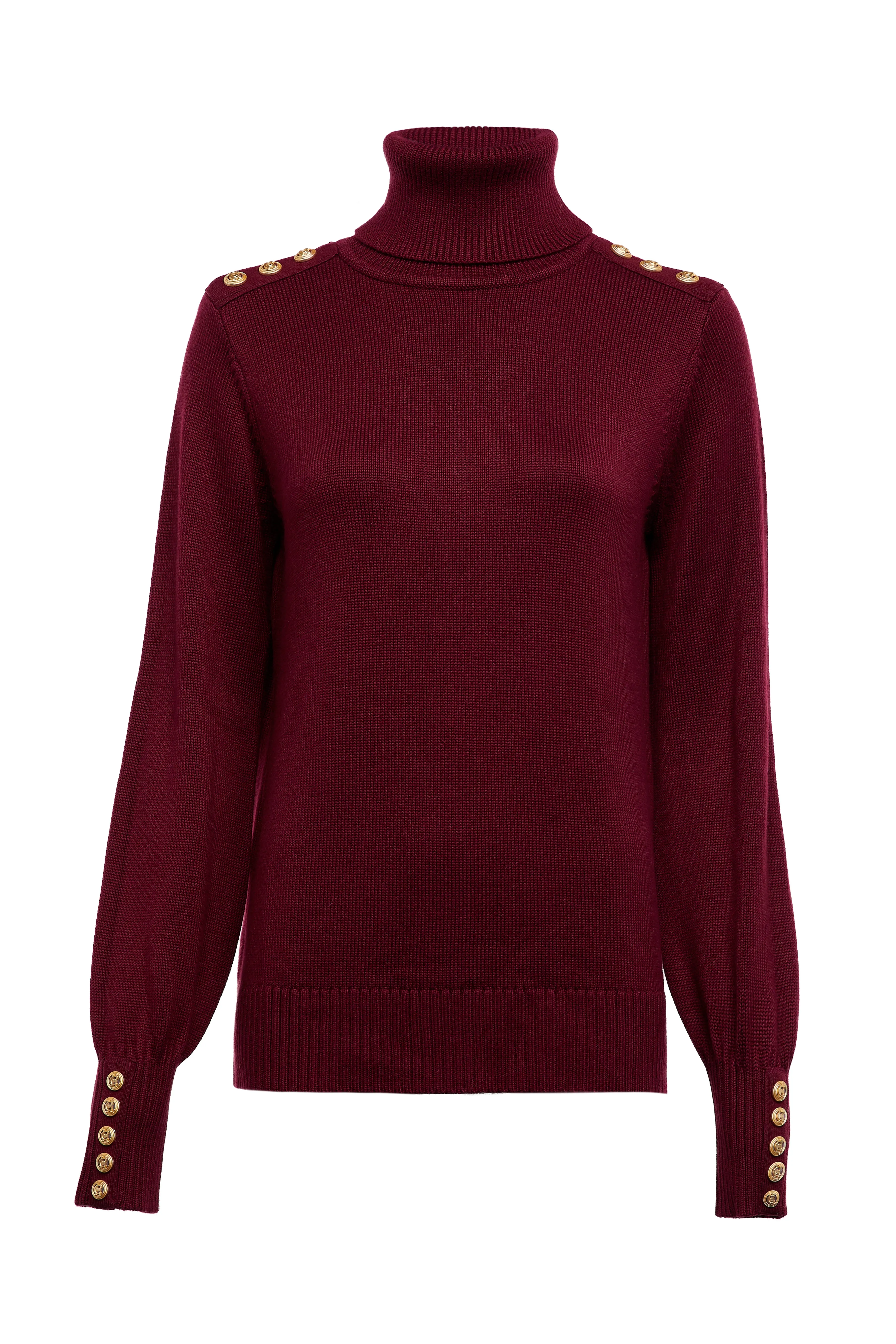 Chamonix Roll Neck Knit (Wine)