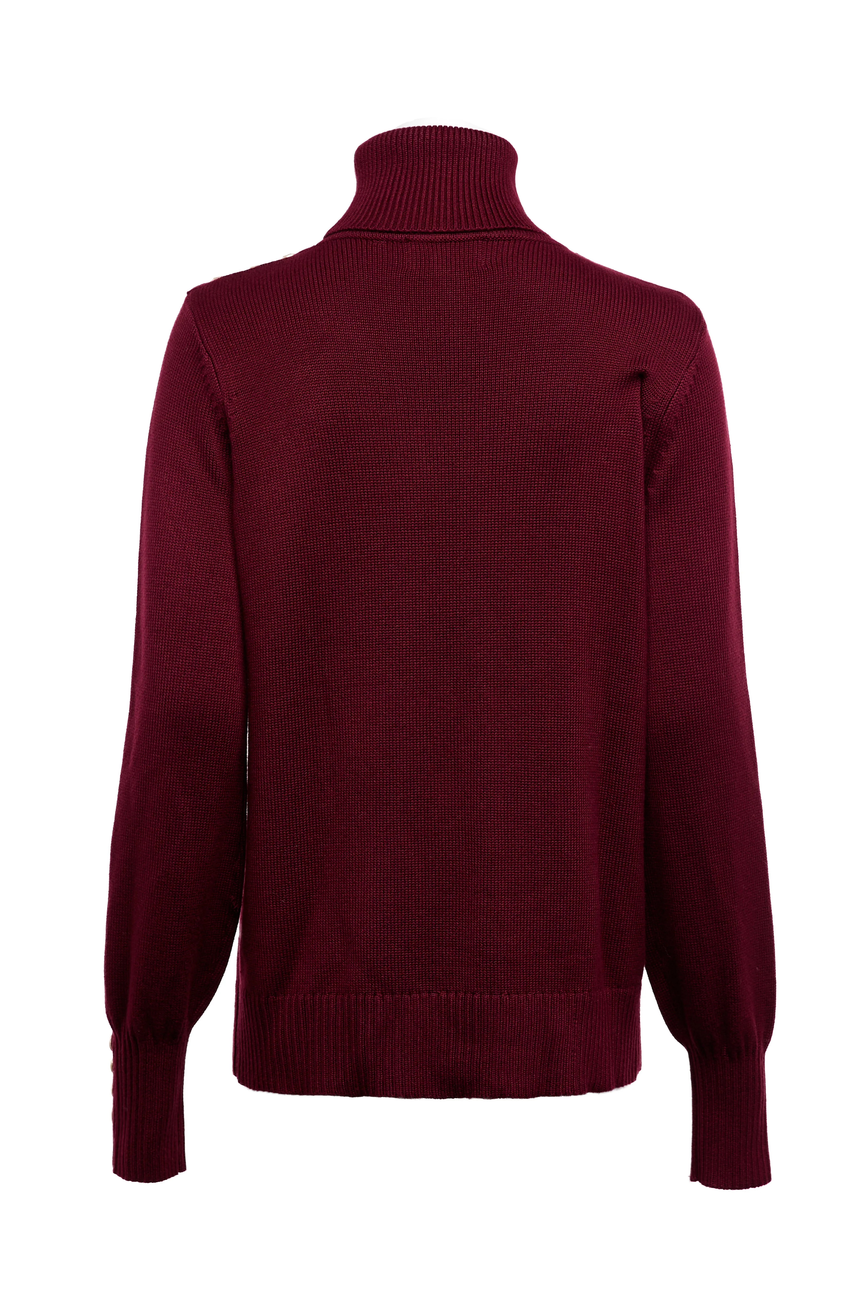 Chamonix Roll Neck Knit (Wine)